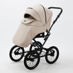 Универсальная детская коляска Adamex Porto Retro Deluxe (100% экокожа) P-SA7 (2в1)