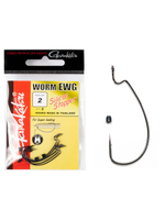 Крючки офсетные Gamakatsu Worm EWG HOOKS SIL STOPPER BLACK размер 04 (упк.5шт.)