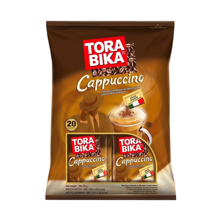 Кофе капучино с шоколадной крошкой Tora Bika, 20 пакетиков по 25 г
