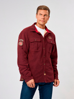 Рубашка вельвет Alaskan с меховой подкладкой, бордо L