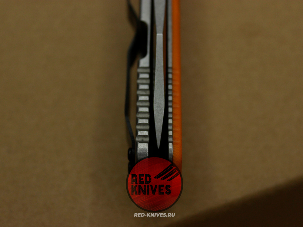 Нож Zero Tolerance 0620 Emerson Tanto Orange - клинок стоунвош