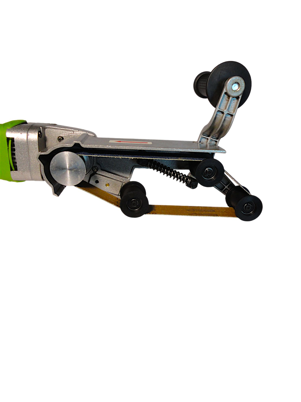 Трехроликовая ленточная шлифмашина для труб MY3020-2 SINICA, лента 32х550 мм