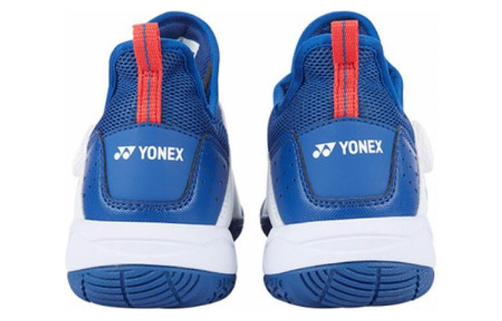 YONEX Power Cushion Comfortable Round Toe Cushioning Lightweight Low top Badminton Shoes Unisex White Blue