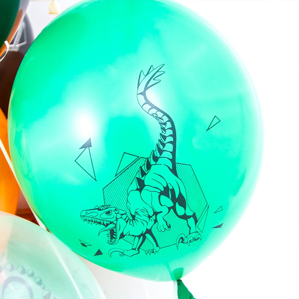 Шар (12''/30 см) Эра Динозавров, Ассорти, пастель, 2 ст, 25 шт.