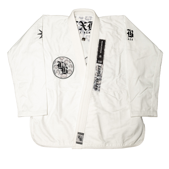 Кимоно Level x Black NINJA SHIT V3 WHITE