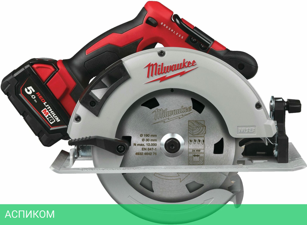 Дисковая (циркулярная) пила Milwaukee M18 BLCS66-502X (4933464590)