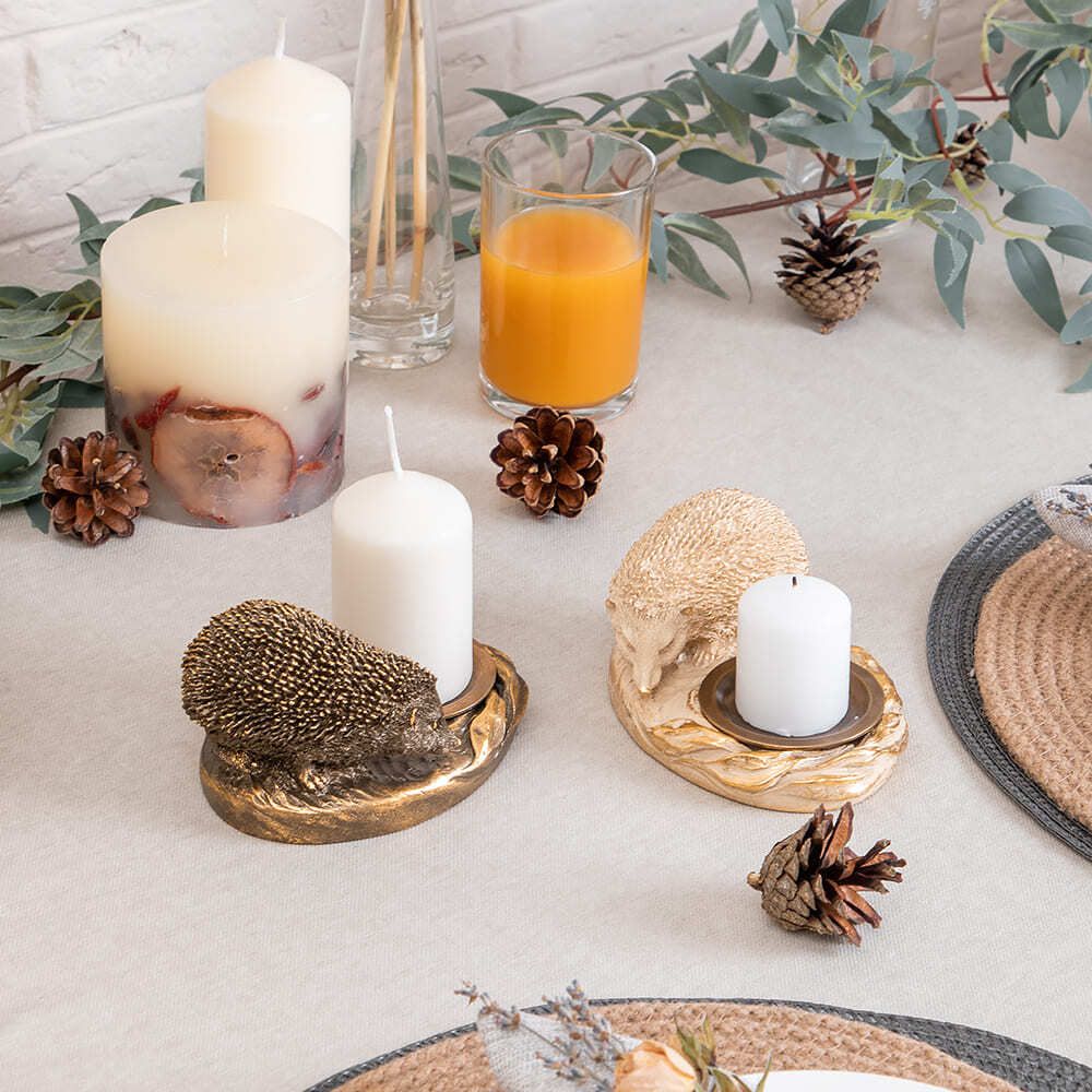 Подсвечник Ежик Барб Бронза