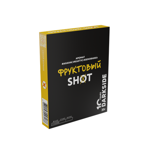 М. Табак для кальяна Dark Side Shot Фруктовый (Ананас, кактус, земляника) 30гр