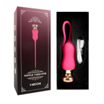 Розовый тонкий стимулятор Nipple Vibrator - 23 см. (Цвет: розовый)