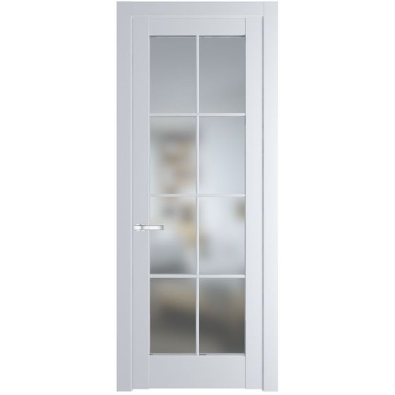 Межкомнатная дверь эмаль Profil Doors 4.1.2 (р.8) PD вайт стекло матовое