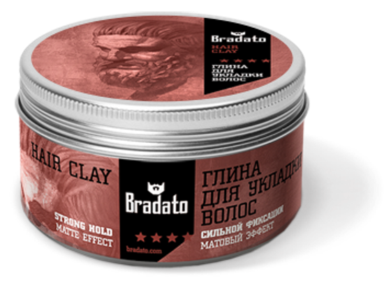 Глина для укладки волос Bradato
