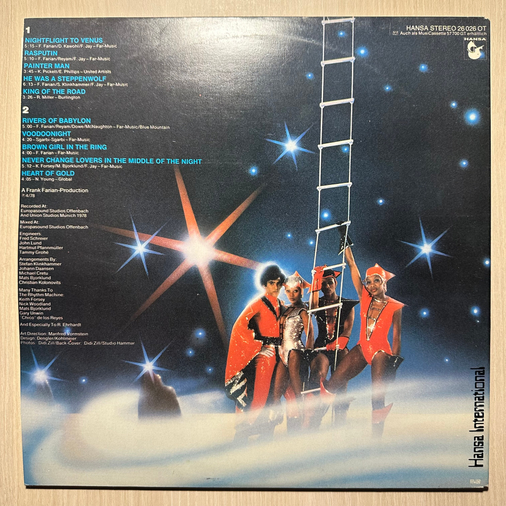 Boney M. - Nightflight To Venus (Швеция 1978г.)
