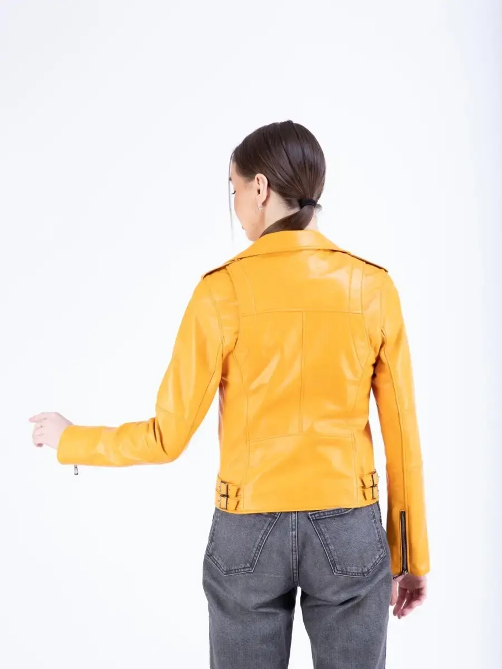 Косуха кожаная куртка женская Турция