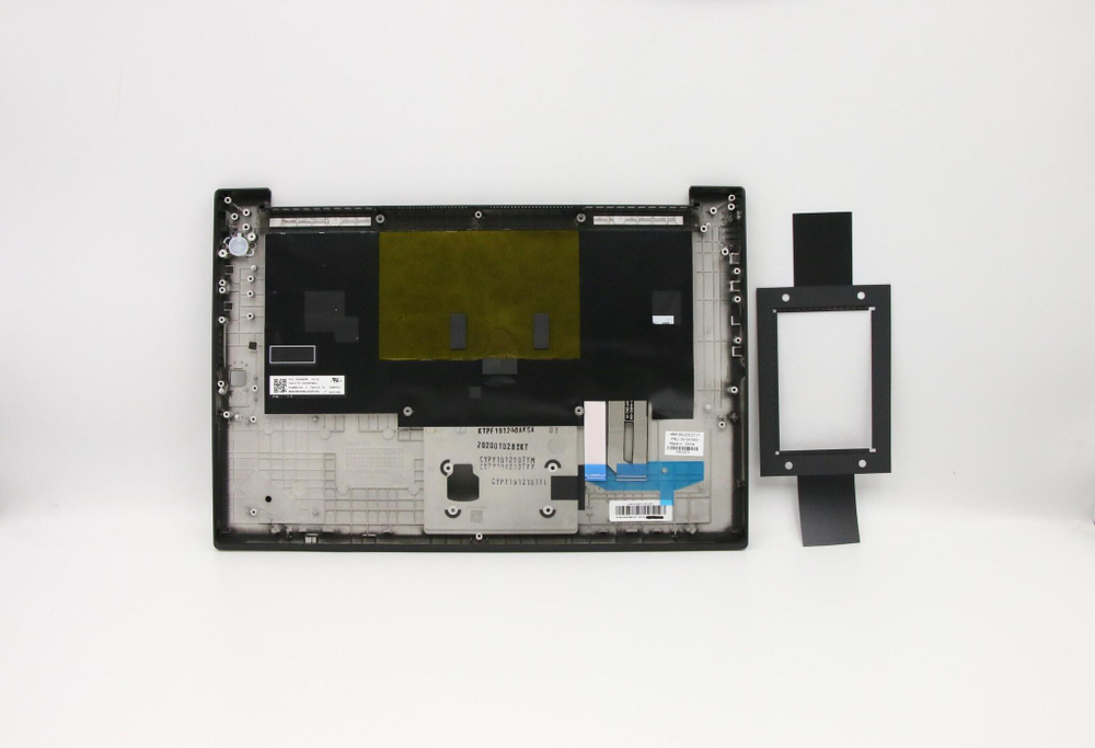 Верхняя панель с клавиатурой (топкейс) для ноутбука Lenovo ThinkPad X1 Extreme 2nd Gen / P1 Gen 2 FingerPrint, черная, с подсветкой, раскладка - русская (5M10W78893)