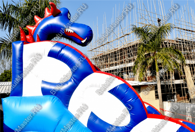 Коммерческий надувной батут-горка "Дракон" 11*6*8,5 м