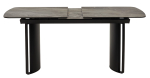 Стол М-City DISAUR Расмус (Rasmus) 160 Kl-80 Серый Мрамор, Итальянская керамика, Черный