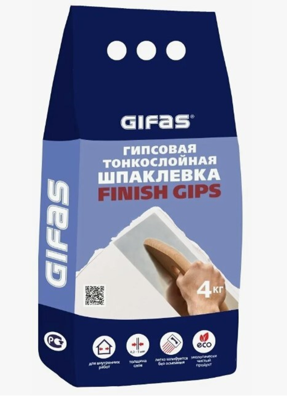 Шпатлевка FINISH GIPS GIFAS 3кг