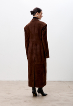 Тренч из натуральной замши