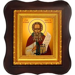 Пафнутий Боровский преподобный игумен. Икона на холсте.