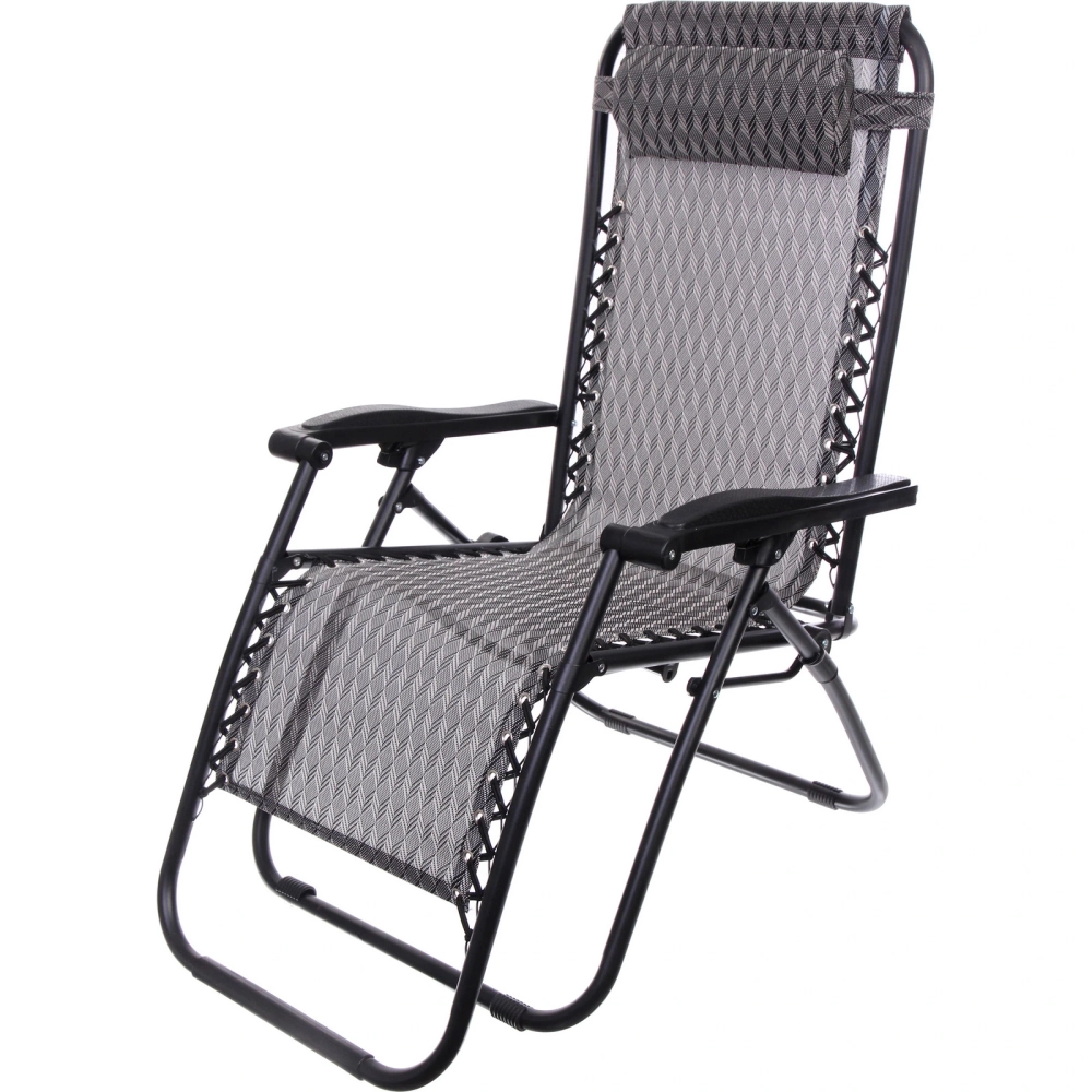 Шезлонг-кресло «Уют»,177*64*113 см с подголовником, 2 положения, соты