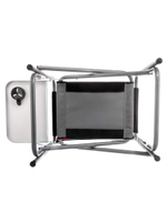 Кресло раскладное Nisus, 200 кг, поворотная спинка, серый/красный/черный (T-N-DC-07-PS-GRD)