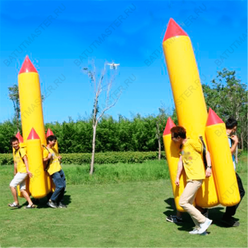 Надувная командная игра "Летучая ракета"