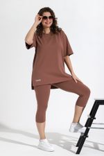 Костюм Стильная леди Виотекс КОРИЧНЕВЫЙ