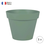 Горшок цветочный EDA TOSCANE 3 л, диаметр 20 см, зеленый