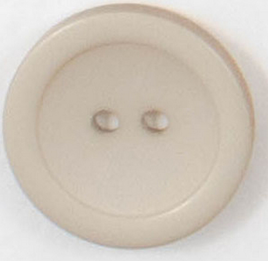 пуговица беж2 24L/15мм пластик, матовая, 2 прокола NE96