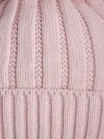 Шапка зимняя вязаная с помпоном детская