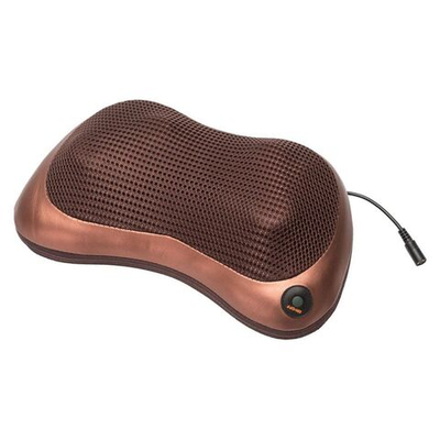 Подушка массажная KZ 0473, шея, плечи, спина, корич