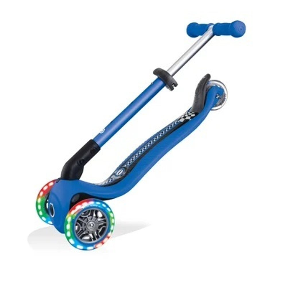Самокат Globber Junior Foldable Fantasy Lights синий