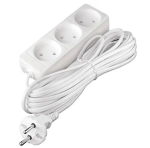 Удлинитель 3гнезда 10м без заземления ПВС 2200Вт 2x0.75мм² Союз (25)