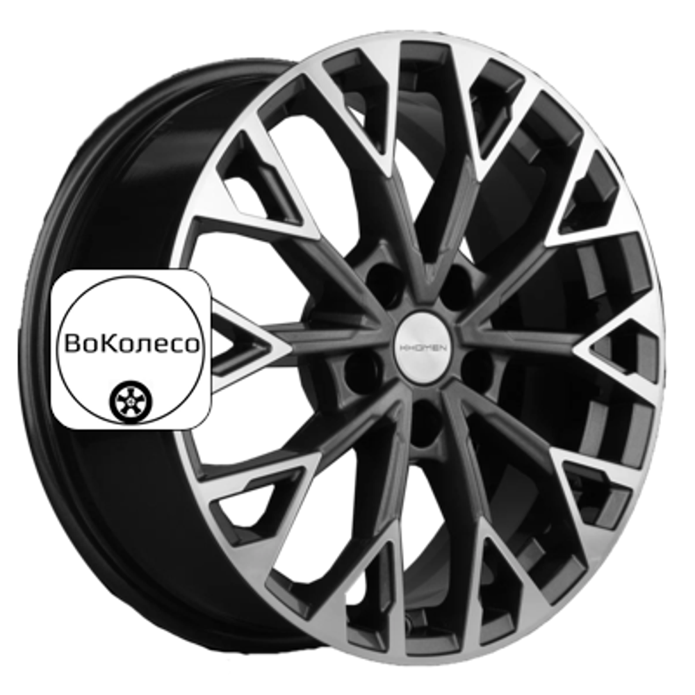 7x17/5x114,3 ET45 D67,1 KHW1718 (CX-5/i40/Changan CS75FL/Besturn X80) Gray-FP Khomen Wheels