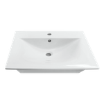 Раковина накладная "Breeze 60" белая, без кроншт  (Sanita Luxe) (WB.FN/Breeze/60-C/WH)