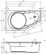 Акриловая ванна Riho Yukon 160x90 белая
