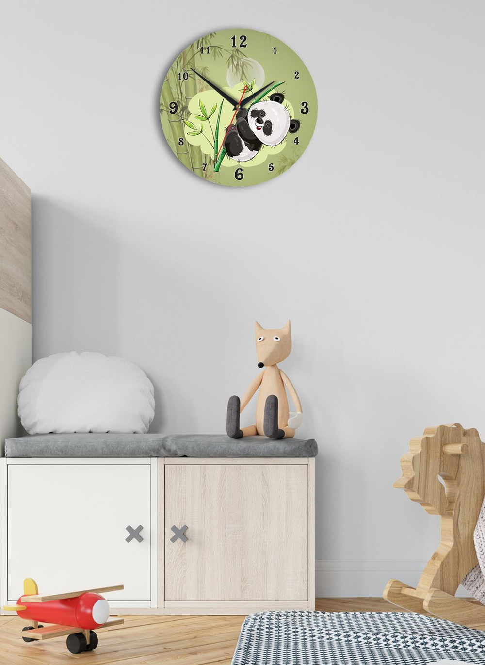 Часы детские настенные большие из МДФ 42 см плавный бесшумный механизм Декор для дома, подарок