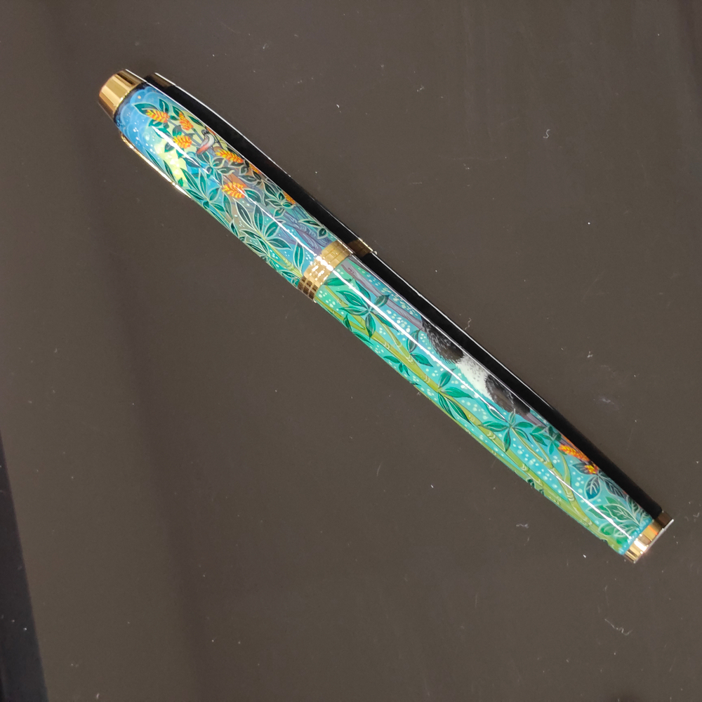 Ручка с ручной росписью Палех "Панда"