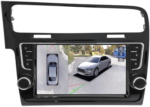 Магнитола для Volkswagen Golf 7 2012-2020 (рамка с крутилками и кнопками) - Teyes CC3-2K-360 на Android 10, Быстрая, 2K QLED, CarPlay, 4G SIM-слот, 4 камеры в комплекте