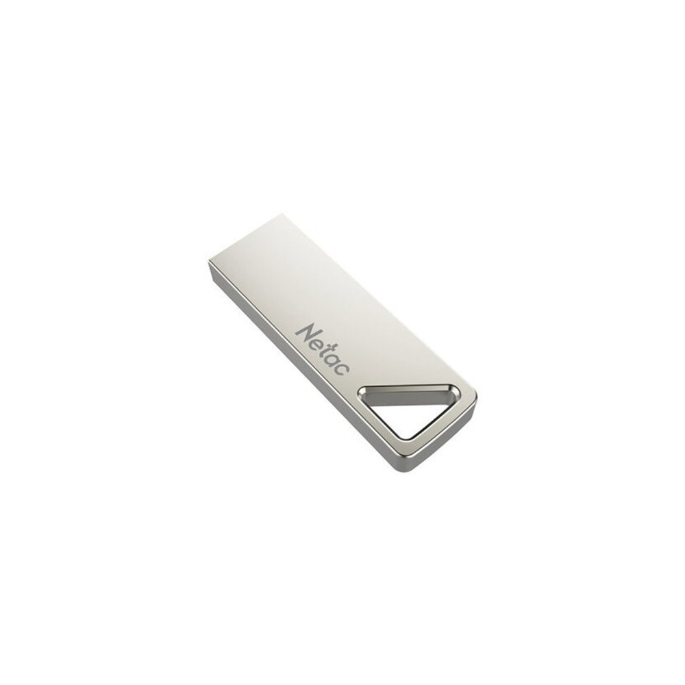 Флеш-драйв 64ГБ NETAC U326, USB 2.0, металлический корпус, серебристый