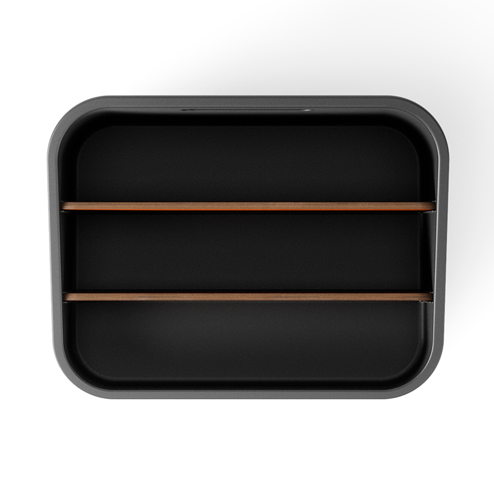 Органайзер bellwood, 29х20 см, черный/орех