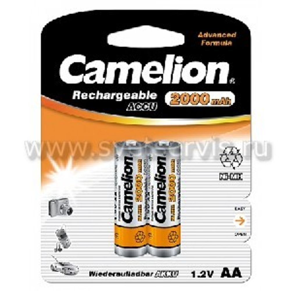 Аккумулятор Camelion AA-2000mAh Ni-Mh BL*2 (Размер R6)(24 шт)