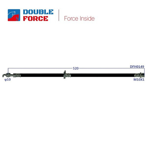 Шланг тормозной Double Force DFH0149