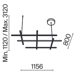 Подвесной светильник Maytoni MOD278PL-L86G3K