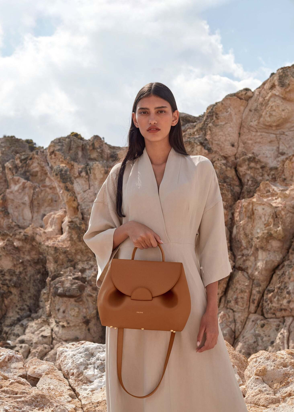 Сумка Polene Numéro Un EDITION TEXTURED CARAMEL
