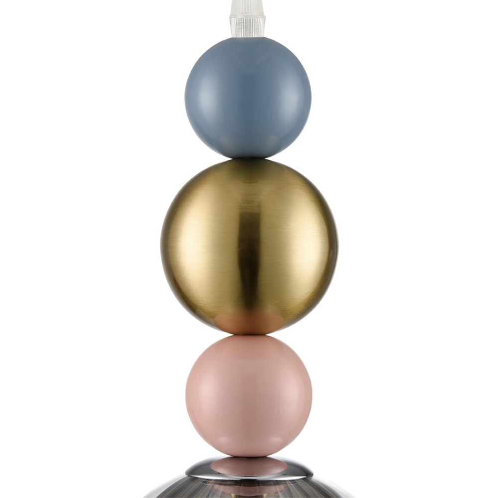 8066/1A MODERNI LN25 299 хром/серый/прозрачный, металл/стекло Подвесной светильник G9 1*20W 220V GALLO