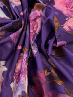 Хлопок Liberty фиолетовый с розами