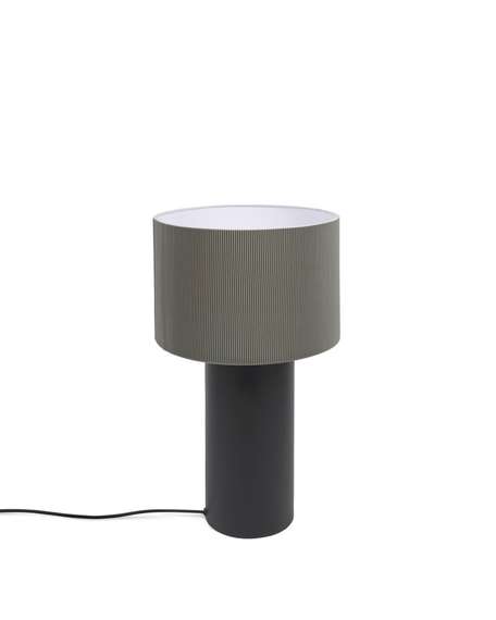 Настольная лампа Domicina, черная с серым