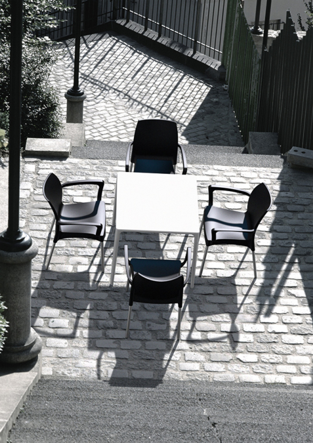 Стол пластиковый Siesta Contract Mango, белый