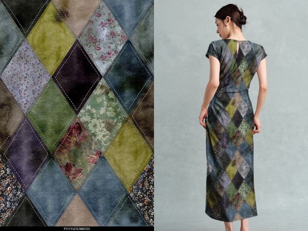 РОМБЫ ПЭЧВОРК, 100% хлопок, Handmade Fabrics 6